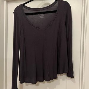 American Eagle Women’s Soft and Sexy Waffle knit long sleeve